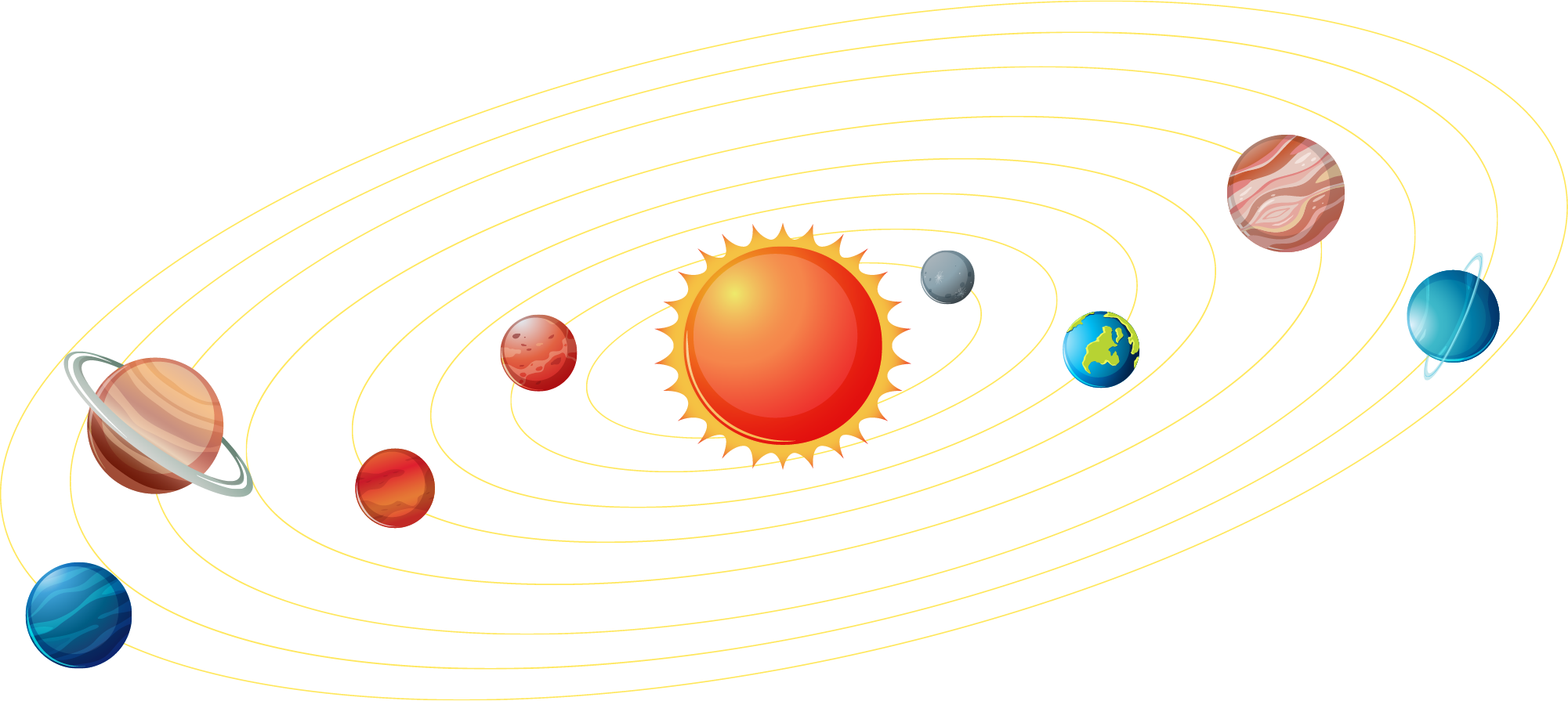 Картинка солнечная система на прозрачном фоне